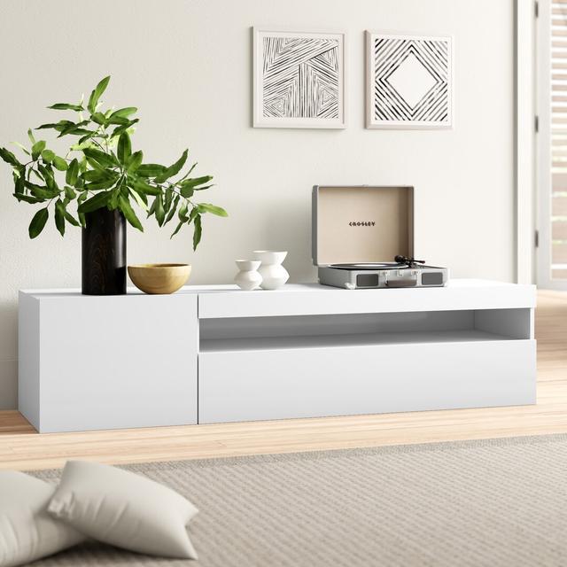 Mariella TV Stand for TVs up to 65" Zipcode Design Colour: White on Productcaster.