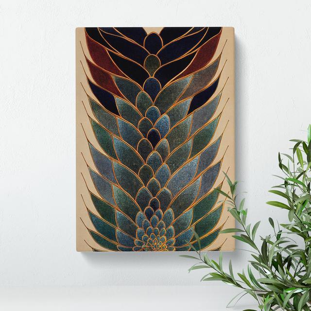 Special Abstract Feathers No.3 - Wrapped Canvas Print Rosdorf Park Size: 76cm H x 50cm W x 3cm D on Productcaster.