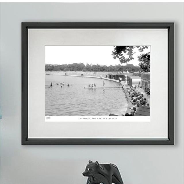 Clevedon, The Marine Lake 1929 - Single Picture Frame Print The Francis Frith Collection Size: 40cm H X 50cm W x 2cm D on Productcaster.