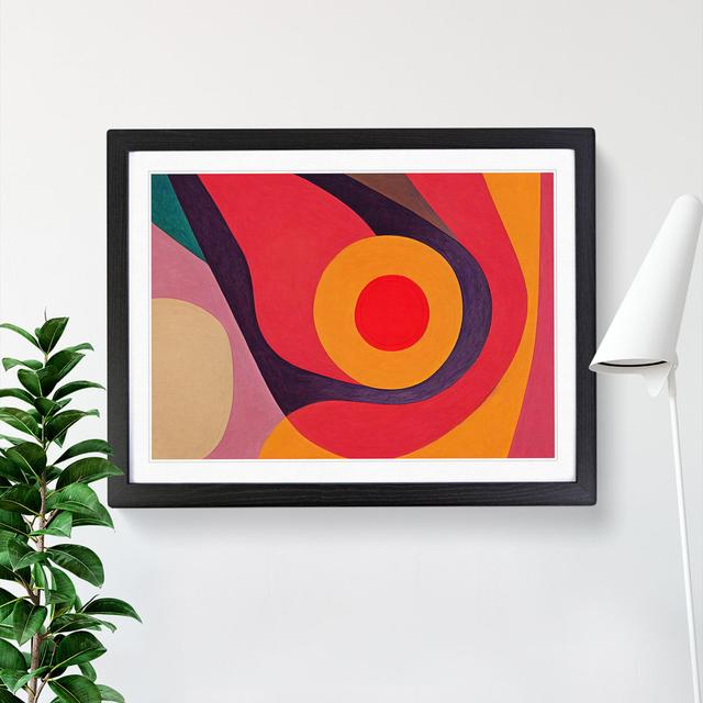 Marvellous Modern Abstract - Picture Frame Graphic Art Metro Lane Frame Colour: Black, Size: 46cm H x 64cm W x 2cm D on Productcaster.