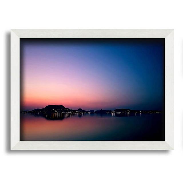 Peaceful Lake - Single Picture Frame Art Prints Latitude Run Size: 59.7cm H x 84.1cm W on Productcaster.