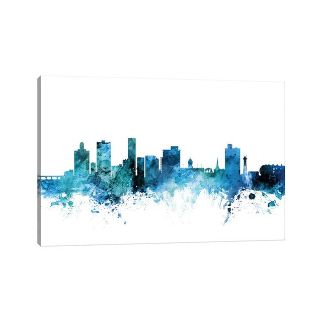 Shanghai, China Skyline by Michael Tompsett - Wrapped Canvas Art Prints Latitude Run Size: 45.72cm H x 66.04cm W x 3.81cm D on Productcaster.