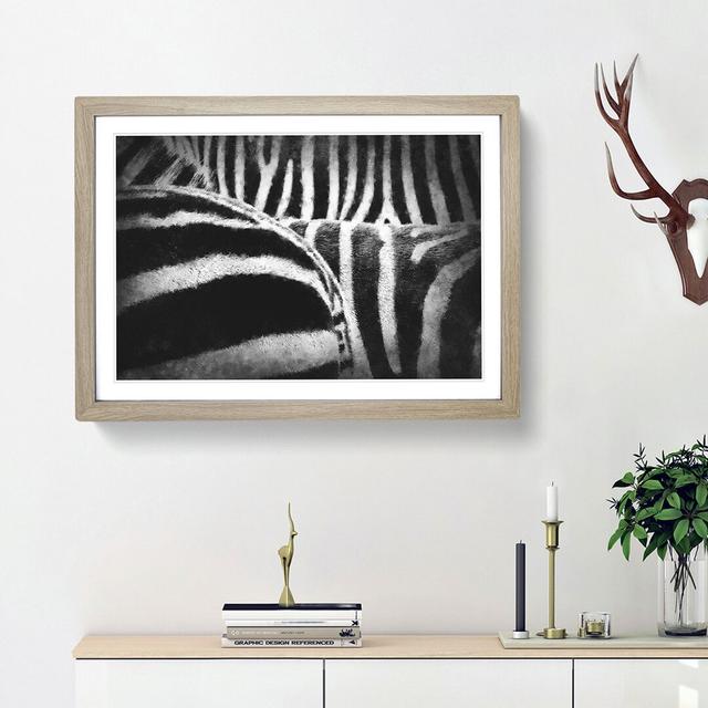 The Stripes of the Zebra - Picture Frame Painting Print on MDF East Urban Home Frame Option: Oak Framed, Size: 24cm H x 33cm W x 2cm D on Productcaster.