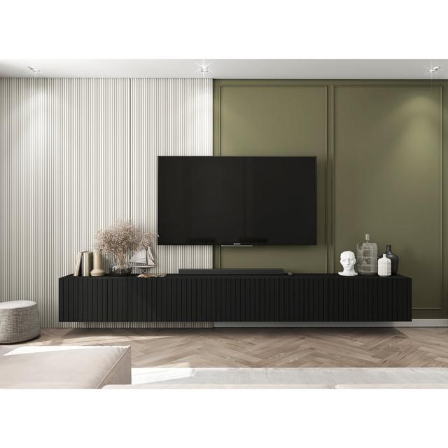 TV-Schrank Jarika für TVs bis zu 65" 17 Stories Farbe: Schwarz on Productcaster.