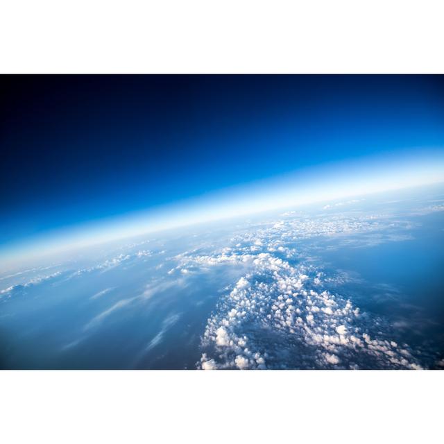 Planet Earth From Space by Cookelma - Wrapped Canvas Print Ebern Designs Size: 61cm H x 91cm W x 3.8cm D on Productcaster.