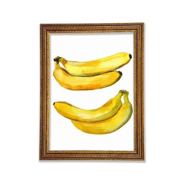 Banana Framed Print 17 Stories Size: 84.1cm H x 59.7cm W x 3cm D, Format: Dark Gold Framed Paper on Productcaster.