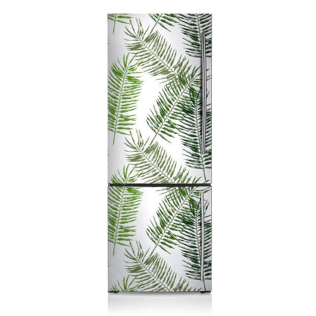 Türaufkleber Leaves Palm Leaves Sansibar Home on Productcaster.