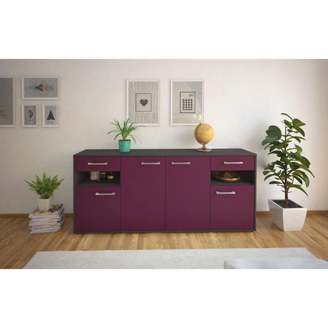 180cm Wide 2 Drawer 17 Stories Colour: Purple/Anthracite on Productcaster.