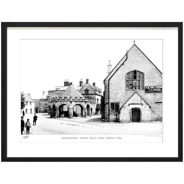 Somerton, Town Hall And Cross 1906 - Single Picture Frame Print The Francis Frith Collection Size: 28cm H x 36cm W x 2.3cm D on Productcaster.