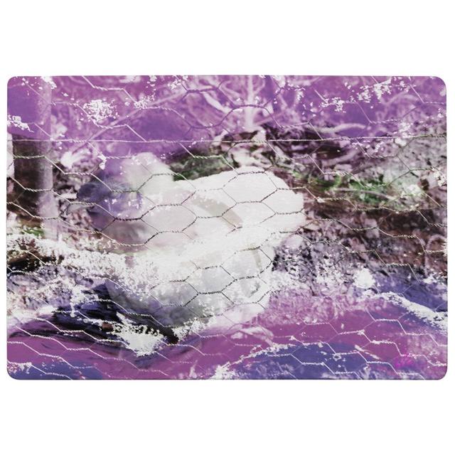 Dorland Chicken Designer Shaggy Purple/Ivory Rug East Urban Home Rug Size: Rectangle 160 x 230cm on Productcaster.