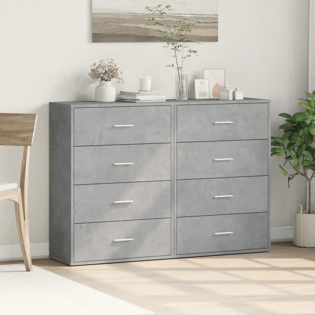 Sideboard Oleva 60 cm (Set of 2) 17 Stories Farbe: Betongrau on Productcaster.