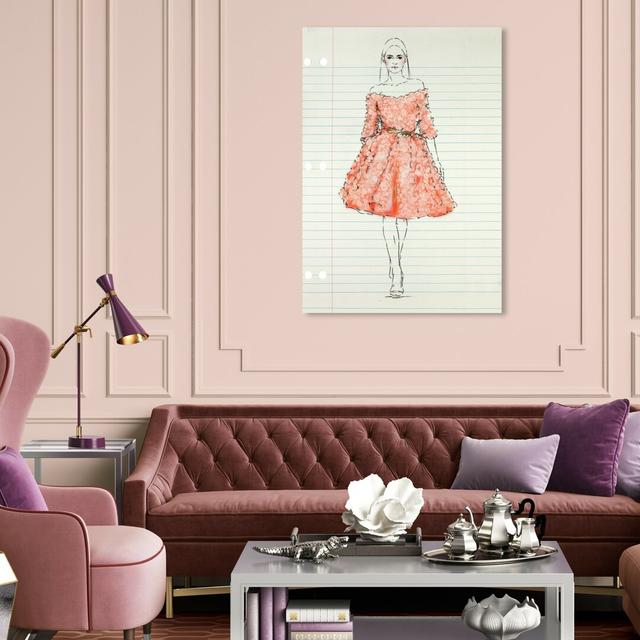 'Fashion Illustration' Graphic Art Print on Canvas Oliver Gal Size: 61 cm H x 40.6 cm W on Productcaster.