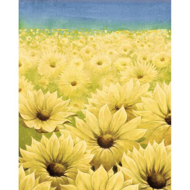 Mellow Butter Flowers - Wrapped Canvas Painting August Grove Size: 122cm H x 81cm W x 3.8cm D on Productcaster.