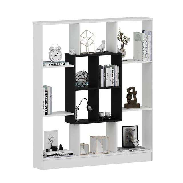 Rosenstein Bookcase Brayden Studio Colour: White/Black on Productcaster.