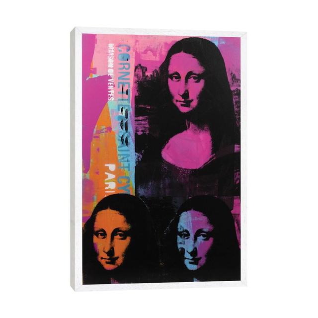 Mona Lisa - 3 Maturi Size: 66.04cm H x 45.72cm W x 3.81cm D, Format: White Framed on Productcaster.