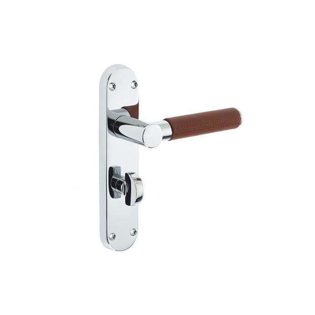 Ascot Privacy Door Handle (Set of 2) Frelan Hardware Finish: Polished Chrome on Productcaster.