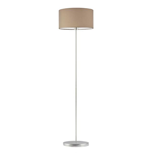 156 cm Stehlampe Askel 17 Stories Gestellausführung: Gebürsteter Stahl, Schirmfarbe: beige on Productcaster.