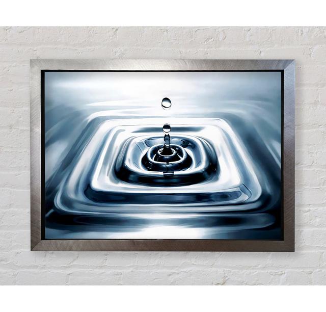 Silver Water Droplet - Print Bright Star Size: 84.1cm H x 118.9cm W x 3.4cm D on Productcaster.