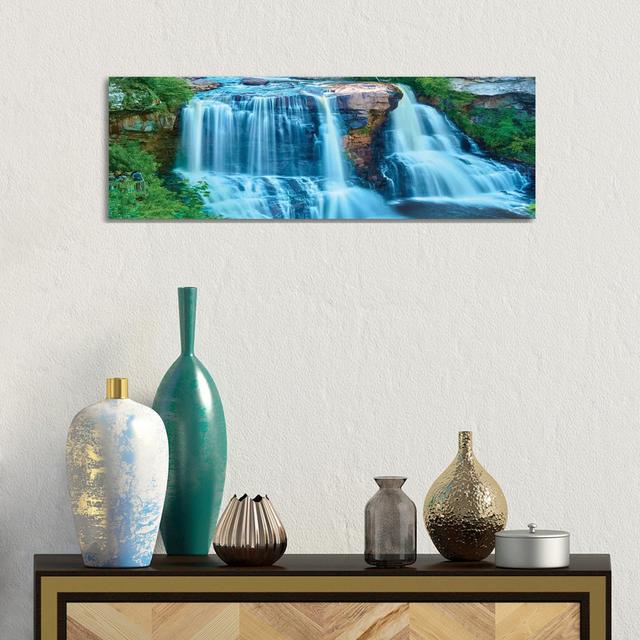 Waterfall Panorama II by James McLoughlin - Wrapped Canvas Panoramic Gallery-Wrapped Canvas Giclée Union Rustic Size: 30.48cm H x 91.44cm W x 1.9cm D on Productcaster.