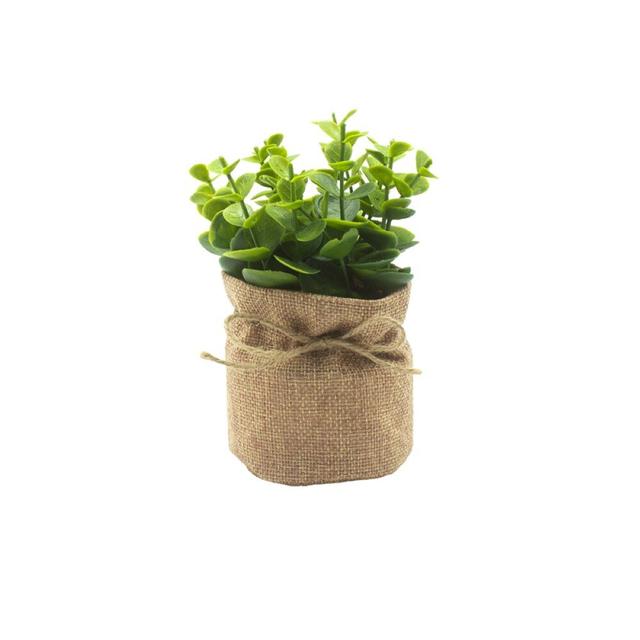 7Cm Artificial Eucalyptus Plant in Pot (Set of 2) The Seasonal Aisle on Productcaster.