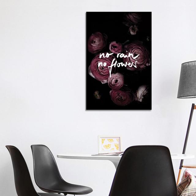 No Rain No Flowers by Mareike Böhmer - Wrapped Canvas Print Happy Larry Size: 101.6cm H x 66.04cm W x 3.81cm D on Productcaster.