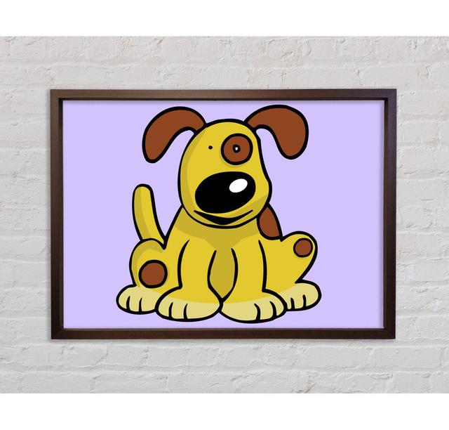 Dog Cartoon Tail Lilac - Print Bright Star Size: 100cm H x 141.4cm W x 3.3cm D on Productcaster.