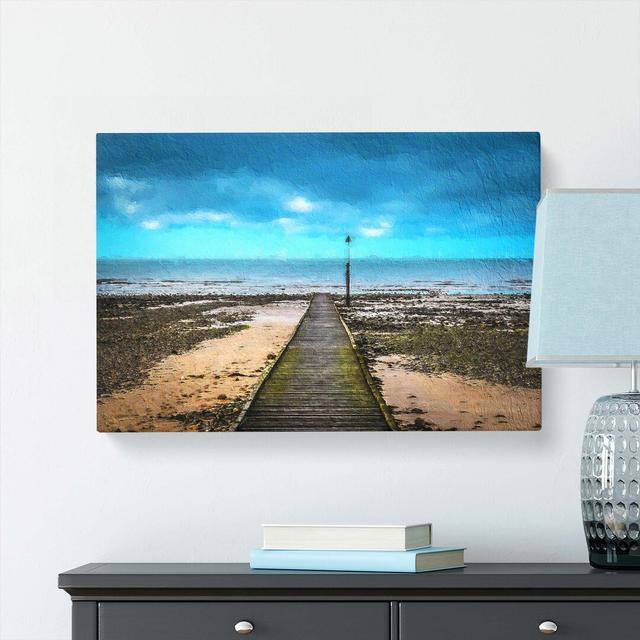 Path to the Sea in Llandudno Wales - Wrapped Canvas Graphic Art Print East Urban Home Size: 50cm H x 76cm W x 3cm D on Productcaster.