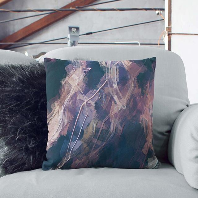 Endless Feelings in Abstract Cushion with Filling East Urban Home Size: 40cm H x 40cm W x 15cm D, Backing Colour: White on Productcaster.