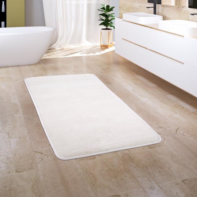 Badematte Corby Paco Home Größe: 70 cm B x 120 cm L, Farbe: Creme on Productcaster.