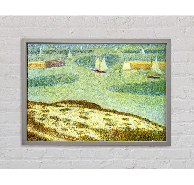 Seurat Entrance To Port-En-Bessin - Single Picture Frame Art Prints on Canvas Longshore Tides Size: 100cm H x 141.4cm W on Productcaster.