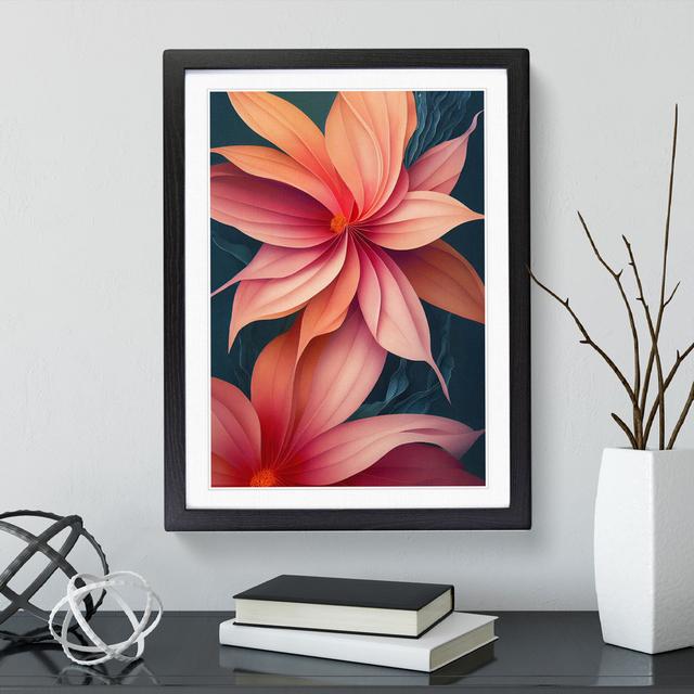 The Desirable Flowers - Picture Frame Graphic Art ClassicLiving Size: 64cm H x 46cm W x 2cm D, Frame Colour: Black Framed on Productcaster.