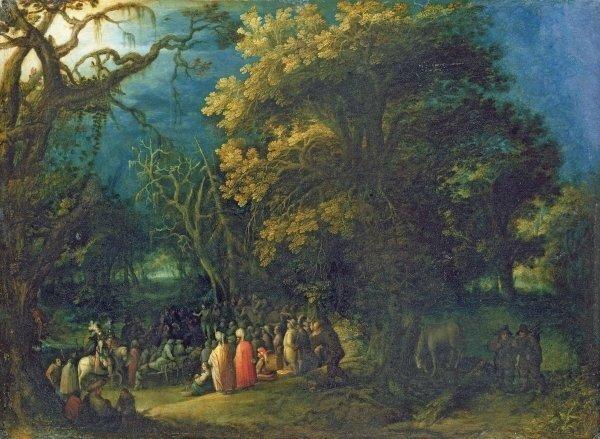 The Sermon of John the Baptist by Adam Elsheimer Framed Art Print East Urban Home Size: 50cm H x 70cm W x 2.3cm D on Productcaster.