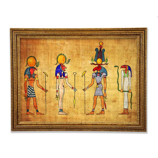 Egyptian Gods 4 - Single Picture Frame Print Latitude Vive Size: 59.7" H x 84.1" W x 3" D on Productcaster.