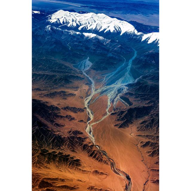 Aerial View Of Tibet by Pavliha - Wrapped Canvas Art Prints Alpen Home Size: 91cm H x 61cm W x 3.8cm D on Productcaster.