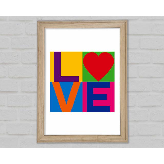 Love Colours - Print Bright Star Size: 29.7cm H x 21cm W on Productcaster.