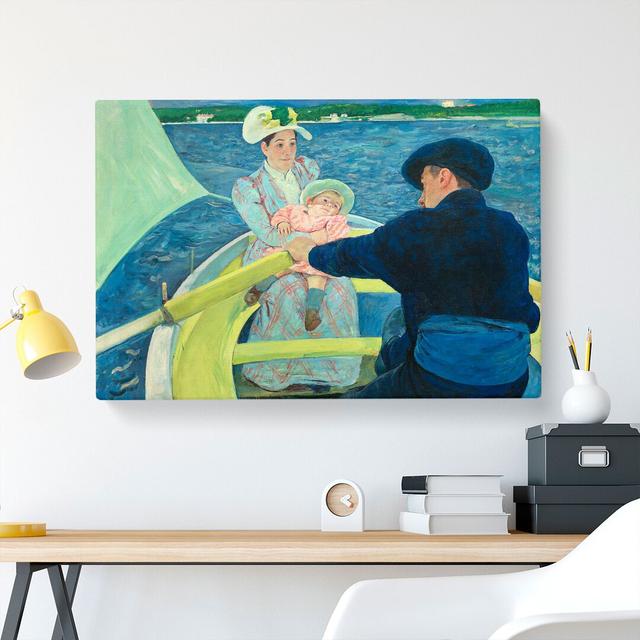 The Boating Party by Mary Cassatt - Wrapped Canvas Painting East Urban Home Size: 40cm H x 60cm W x 3cm D on Productcaster.