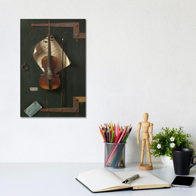 The Old Violin by William Michael Harnett - Wrapped Canvas Print ClassicLiving Size: 30.48cm H x 20.32cm W x 1.905cm D on Productcaster.