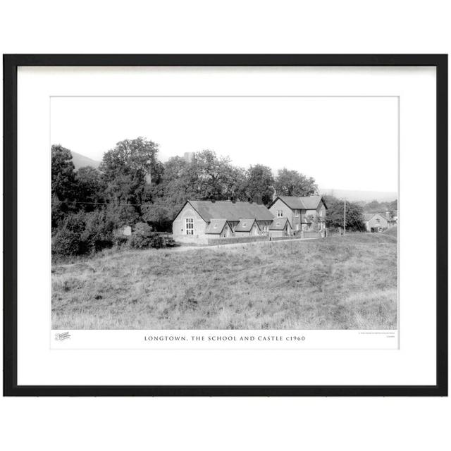 'Longtown, the School and Castle C1960' by Francis Frith - Picture Frame Photograph Print on Paper The Francis Frith Collection Size: 45cm H x 60cm W on Productcaster.