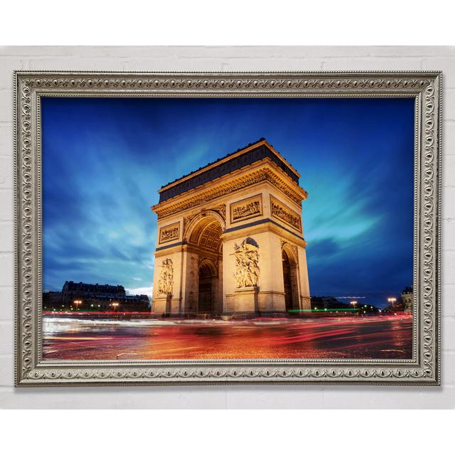 Arc De Triomphe 7 Brayden Studio Format: Poster mit schwarzem Rahmen, Größe: 84,1 cm H x 118,9 cm B on Productcaster.