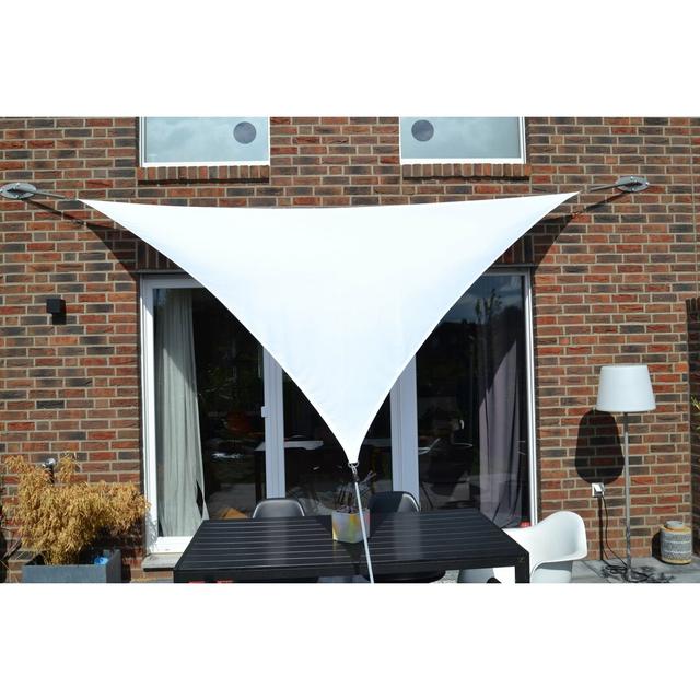 Nonatum 3.6m x 3.6m Triangle Shade Sail Dakota Fields Colour: White on Productcaster.