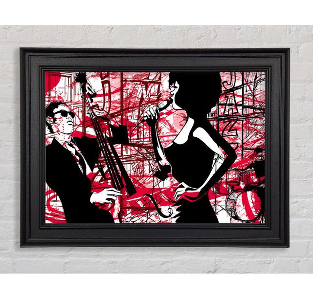 Red Soul Singer Framed Print Rosalind Wheeler Size: 42cm H x 59.7cm W x 8cm D on Productcaster.