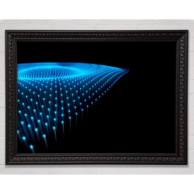 Blue Fairy Lights Gerahmter Druck Perspections Größe: 42cm H x 59,7cm B on Productcaster.