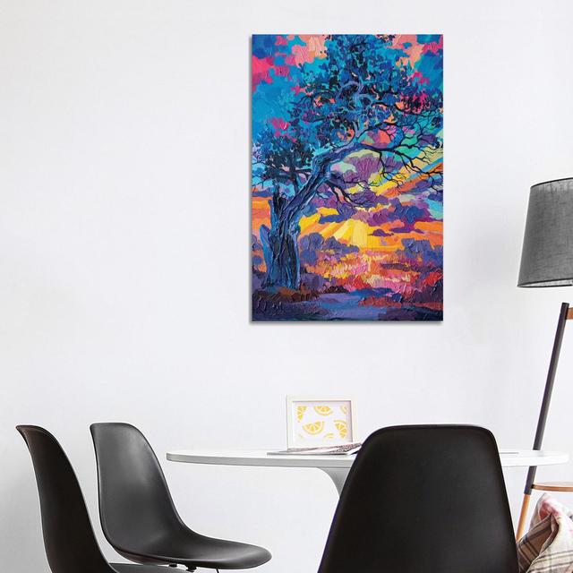 Old Oak by Joyce Combs - Wrapped Canvas Art Prints Rosalind Wheeler Size: 101.6cm H x 66.04cm W x 3.81cm D on Productcaster.