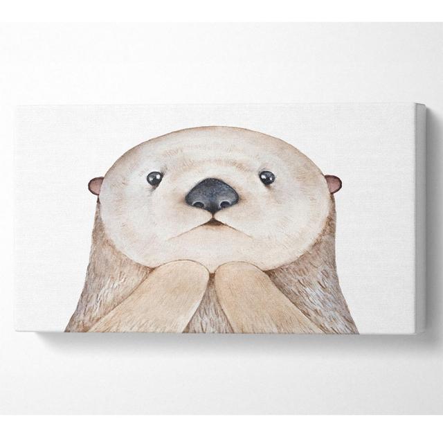 Otter Day What Wide - Print Harriet Bee Size: 40.6cm H x 40.6cm W x 1cm D on Productcaster.