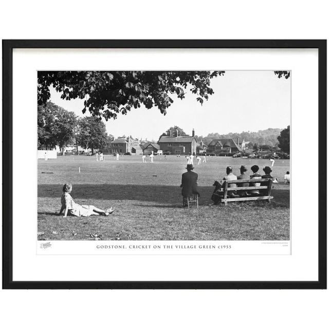 'Godstone, Cricket on the Village Green C1955' by Francis Frith - Picture Frame Photograph Print on Paper The Francis Frith Collection Size: 28cm H x on Productcaster.