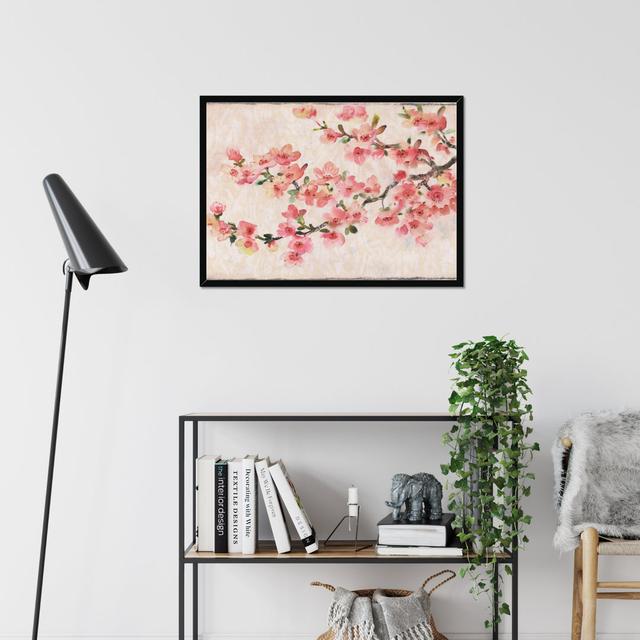 Cherry Blossom Composition I by Timothy O' Toole - Painting Etta Avenue Size: 34cm H x 50cm W, Format: Black Framed Paper Print on Productcaster.