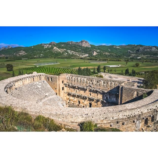 Ruins Of Aspendos Theatre - Wrapped Canvas Print Alpen Home Size: 51cm H x 76cm W on Productcaster.