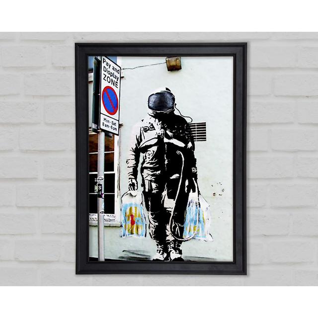 Shopping Bag Soldier Framed Print Happy Larry Size: 21cm H x 29.7cm W on Productcaster.