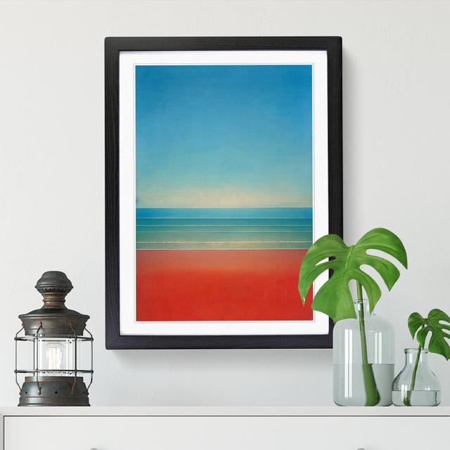 Modern Beach Seascape Vol.3 - Picture Frame Print Big Box Art Format: Oak, Size: 64cm H x 46cm W x 2cm D on Productcaster.