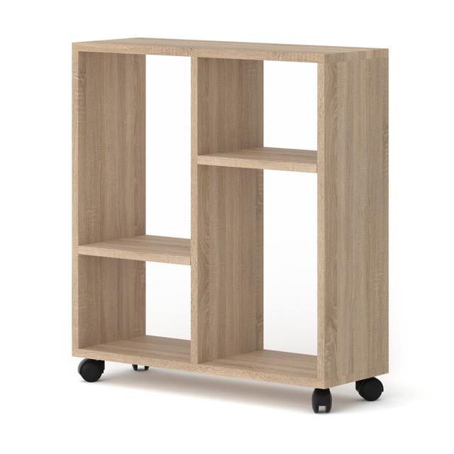 Jandre Side Table with Storage 17 Stories Colour: Sonoma Oak on Productcaster.